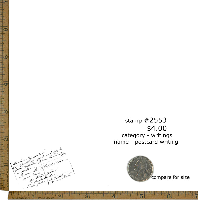#2553 - Postcard Writing - Writings